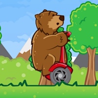 BEAR ON A SCOOTER