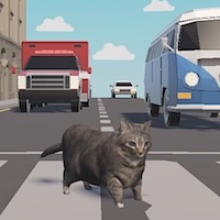 OIIA OIIA CAT: CROSSING ROAD